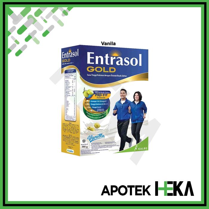 Gambar Entrasol Gold 580 g - Susu Tinggi Kalsium - Vanila dari Apotek Heka Semarang undefined Tokopedia