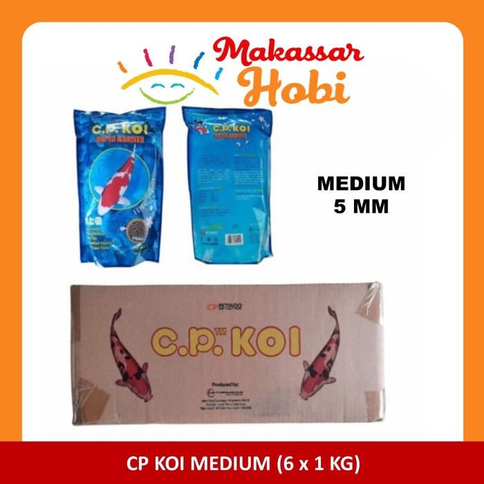 Gambar CP Koi Per Dus isi 6 x 1 kg Size 2mm 5mm 2 5 mm S M Makanan Pakan Ikan - Medium (5mm) dari Makassar Hobi undefined Tokopedia