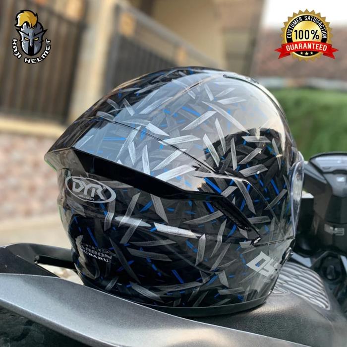 Gambar Helm KYT DYR Subaru motip Full warna - leopard blue, S dari SRIJAYA HELM SEMARANG undefined Tokopedia