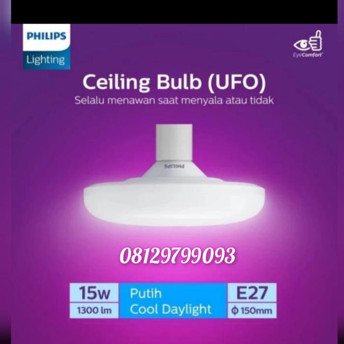 Gambar philip led bulb ufo bohlam ledbulb UFO 15w 24w 15 w 24 watt - BULB UFO 15 WAT dari central led lighting undefined Tokopedia