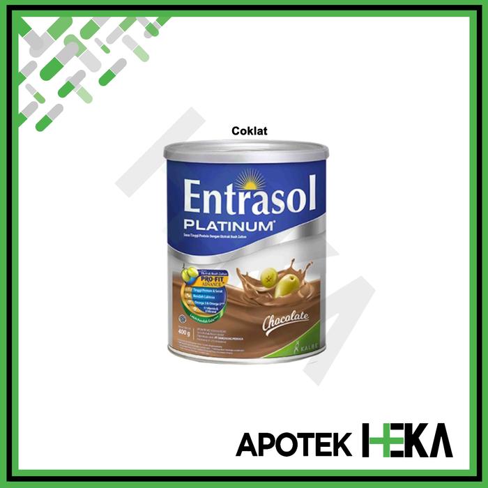 Gambar Entrasol Platinum 400 g - Susu Tinggi Kalsium - Coklat dari Apotek Heka Semarang undefined 2 Tokopedia