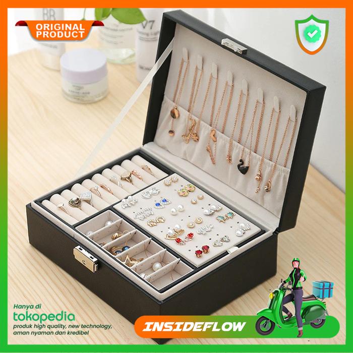 Gambar Kotak Organizer Tempat Penyimpanan Perhiasan dan Aksesoris Storage Box dari insideflow id undefined Tokopedia