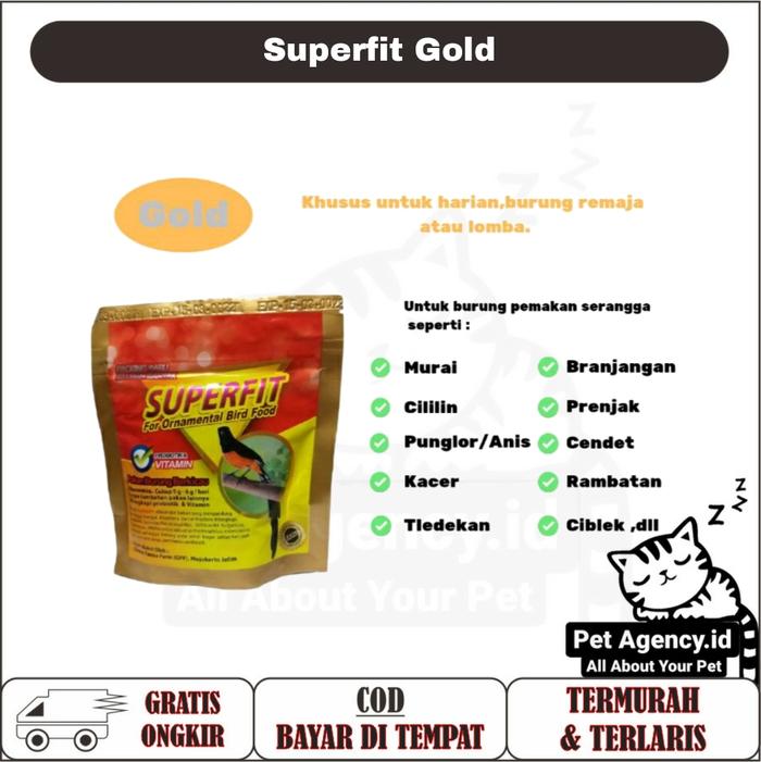 Gambar Pakan Burung Voer Superfit Red/Gold - Gold dari Pet Agency.id undefined Tokopedia