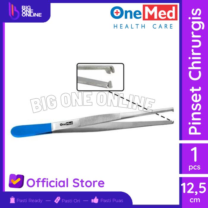 Gambar OneMed Pinset Anatomi Dressing Forcep & Chirurgis Stainless Steel - Chirurgis dari Big One Online undefined Tokopedia