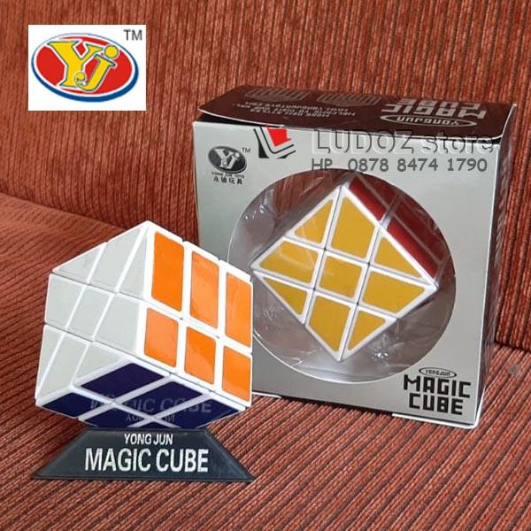 Gambar Rubik Windmill YJ1101 White base ; 3x3x3 ORI Yong Jun Magic Cube 3x3 dari LUDOZ store undefined Tokopedia