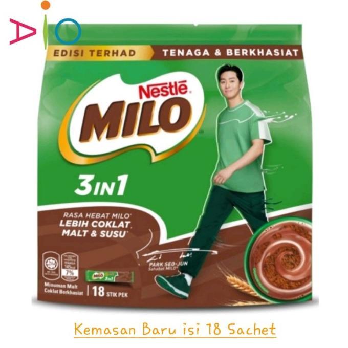 Gambar DISKON MILO MALAYSIA 3 IN 1 | MILO ACTIV-GO 3IN1 SACHET BERMUTU - 18 Sachet dari Sengkuni Comprar undefined Tokopedia
