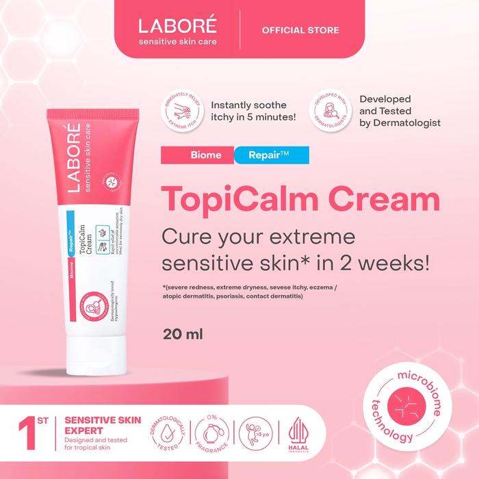 Gambar LABORE BiomeRepair TopiCalm Cream Indonesia / Pelembab Wajah 20ml 85ml - 20ml dari Proper Beauty undefined Tokopedia