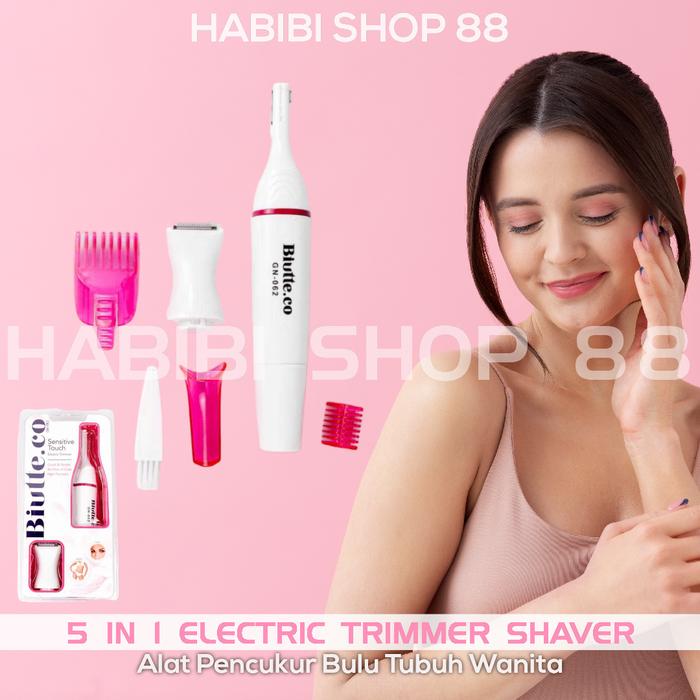 Gambar 5 in 1 Trimmer Shaver Pencukur Bulu Tubuh Elektrik - Putih dari HABIBI SHOP 88 undefined Tokopedia