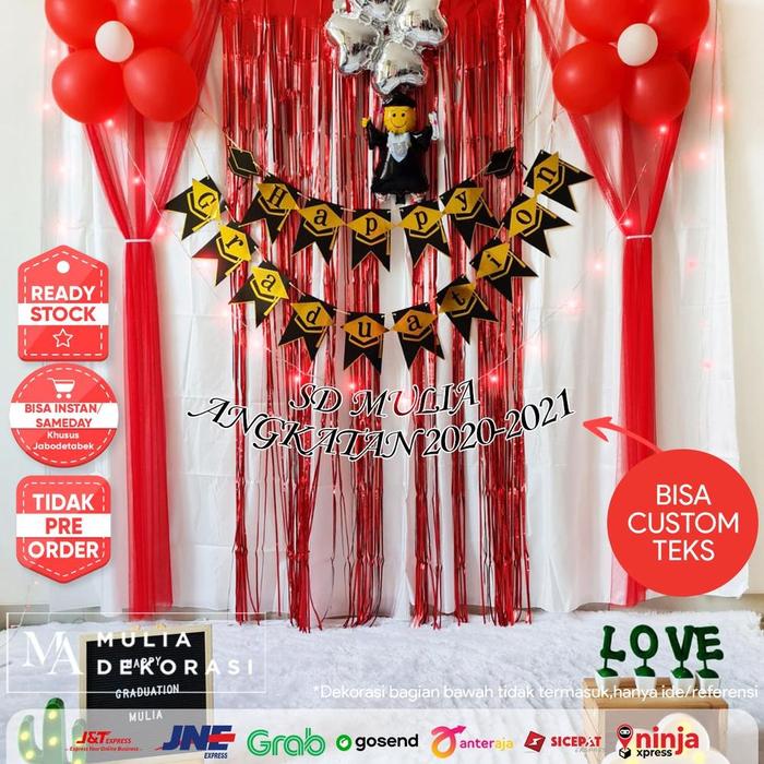 Gambar - DEKORASI BACKDROP WISUDA KELULUSAN PAUD TK SD SMP SMU BACKGROUND - Graduation SD dari BAKOEL_WALLPAPER undefined Tokopedia