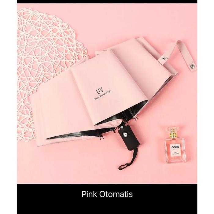 Gambar Payung Lipat Otomatis/Payung custom/Souvenir Payung/Sablon Payung - pink, manual dari Dwiki official_store undefined Tokopedia