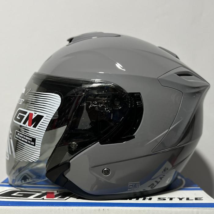 Gambar GM Fury - Solid Dim Grey - DV - M dari Helmet Heaven 01 undefined Tokopedia