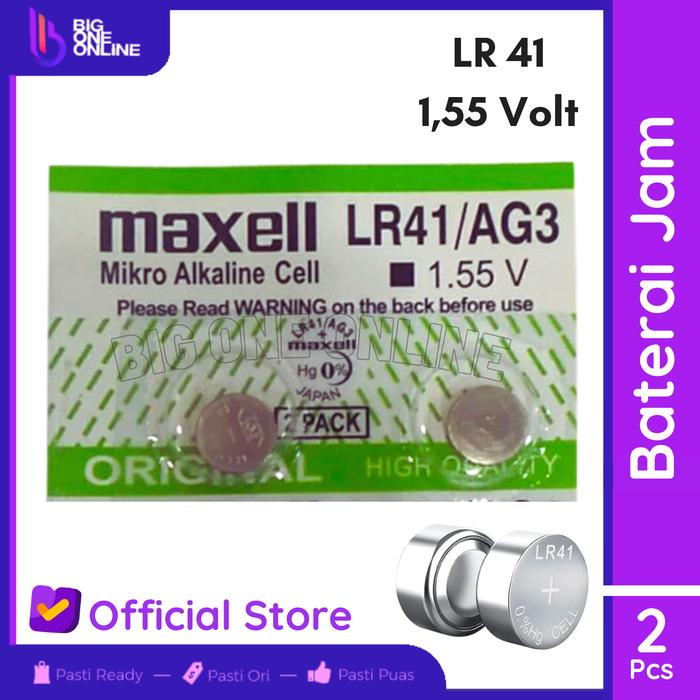 Gambar Baterai Kancing Mikro Alkaline Cell LR44, Battery Kalkulator Batre Jam - LR41 dari Big One Online undefined Tokopedia