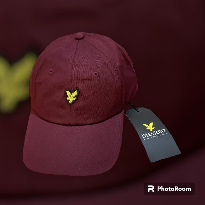 Gambar Lyle & Scott Baseball Cap - Maroon, O/S dari iqrams69 undefined Tokopedia