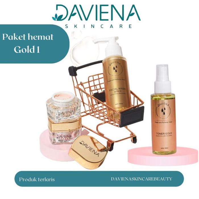 Gambar DAVIENA SKINCARE GOLD SERIES TANPA SERUM OFFICIAL STORE dari berkahstors undefined Tokopedia