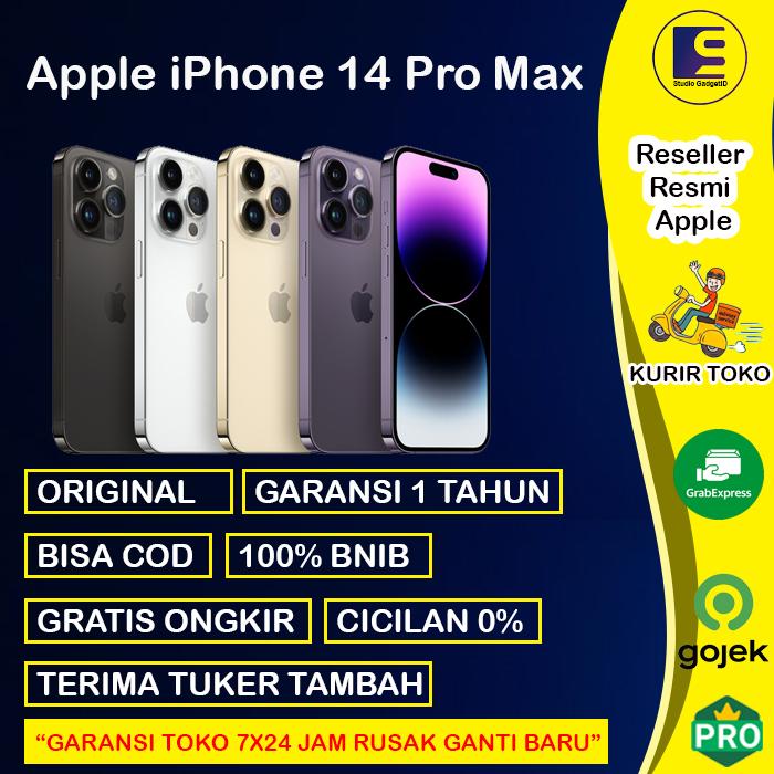Gambar iBox Apple iPhone 14 Pro Max 5G 1TB 512GB 256GB 128GB Purple ProMax - 128GB iBox, Space Black dari Studio Gadgetid undefined Tokopedia