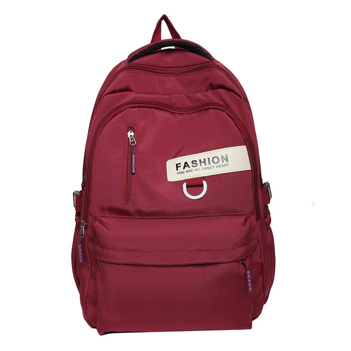 Gambar Techdoo Tas Ransel Pria Wanita Fashion Tas Sekolah Wanita Casual TR427 - Merah dari Techdoo undefined Tokopedia