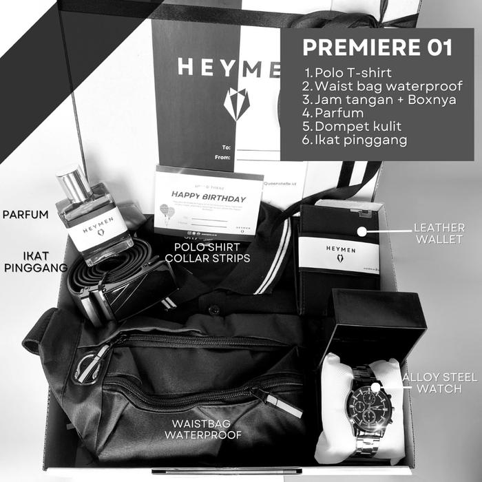 Gambar Hampers Cowok Wisuda Kado Ulang Tahun Gift Murah Wisuda Cowo Hitam - Premiere (L) dari Queenstelle undefined Tokopedia