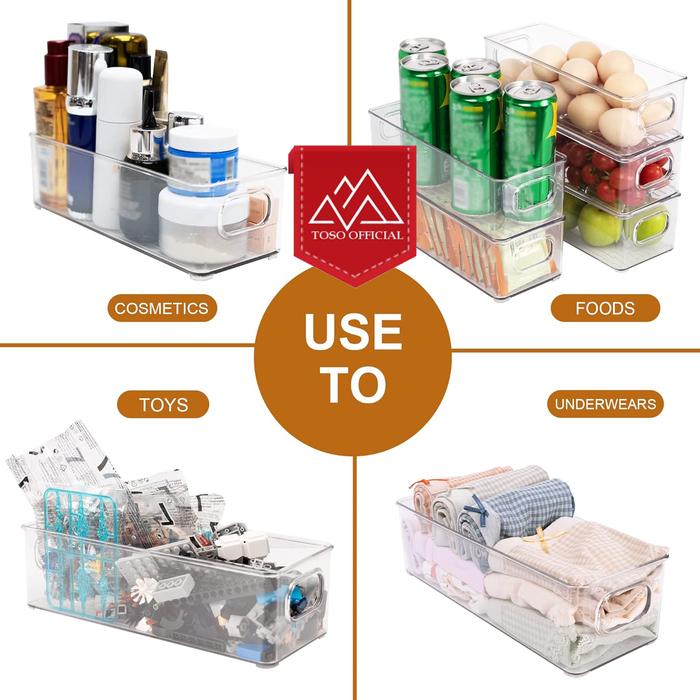Gambar TOSO Food Storage Organizer Kotak Kontainer Penyimpanan Makanan Kulkas - SMALL-TY0910 dari Toso Mart undefined Tokopedia