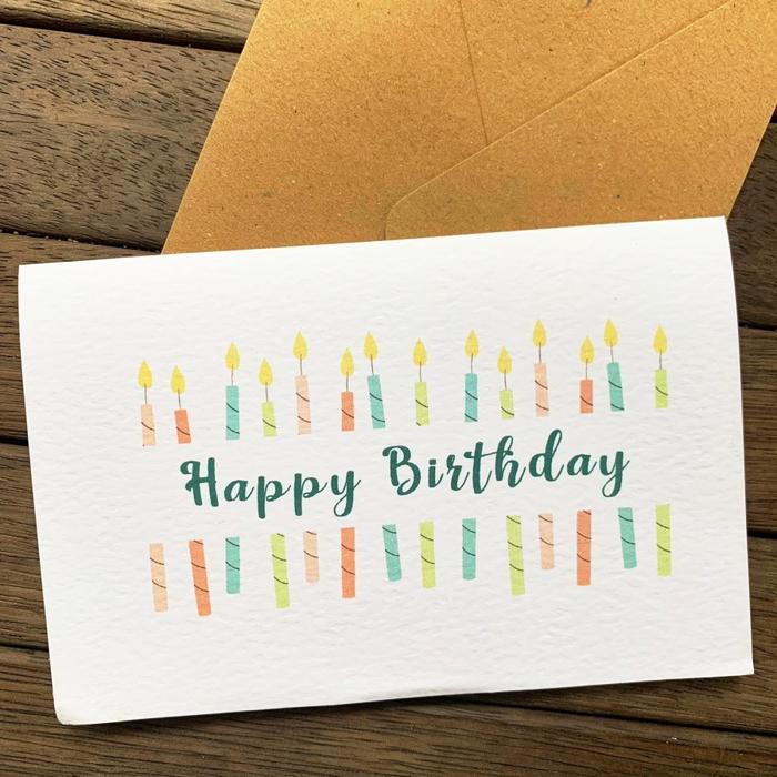 Gambar Kartu Ucapan & Amplop Kraft Ultah Ulang Tahun Happy Birthday Card Cand - eng dari Kartu Lopie undefined Tokopedia