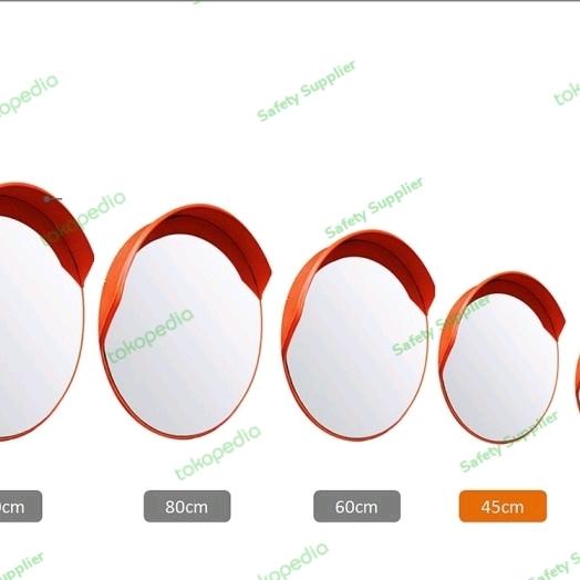 Gambar Convex Mirror 30cm, 45cm, 60cm, 80cm, 100cm - 45CM dari Safety supplier undefined Tokopedia