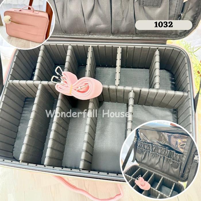 Gambar Kotak Kosmetik Beauty Case Tas Kosmetik Tempat Make Up Box Organizer - PinkLeather1032 dari Houseware Indonesia_NEW undefined Tokopedia