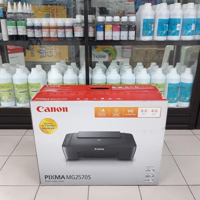 Gambar PRINTER Canon MG2570 MG2570S ORI, free 4 botol TINTA GROW INK PLUS - Standar ori dari CROWN TECH undefined Tokopedia