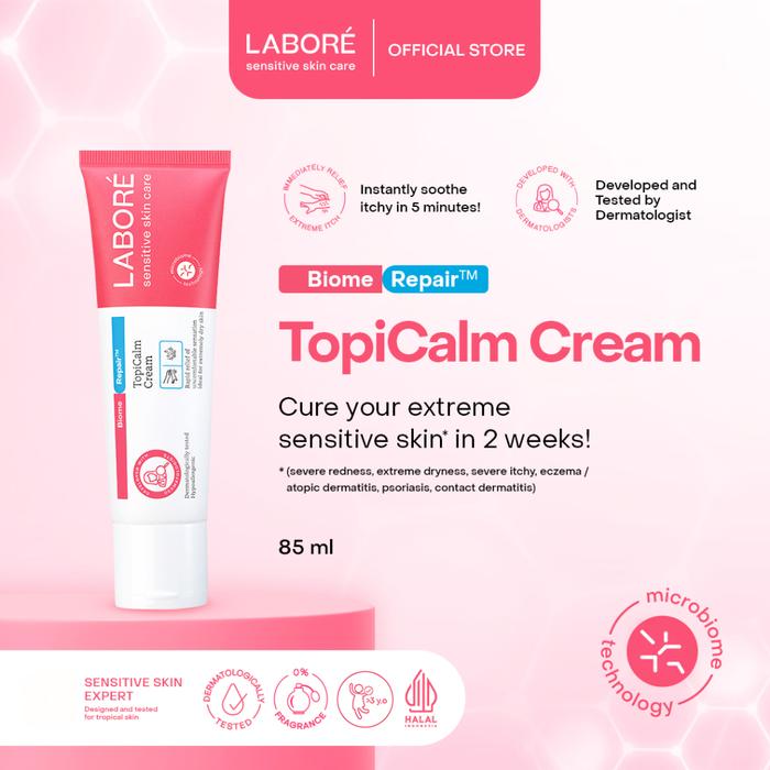 Gambar Labore TopiCalm Cream Sensitive Skin Care Cure Eczema Dermatitis - 85 ml. dari Shavin Store undefined Tokopedia