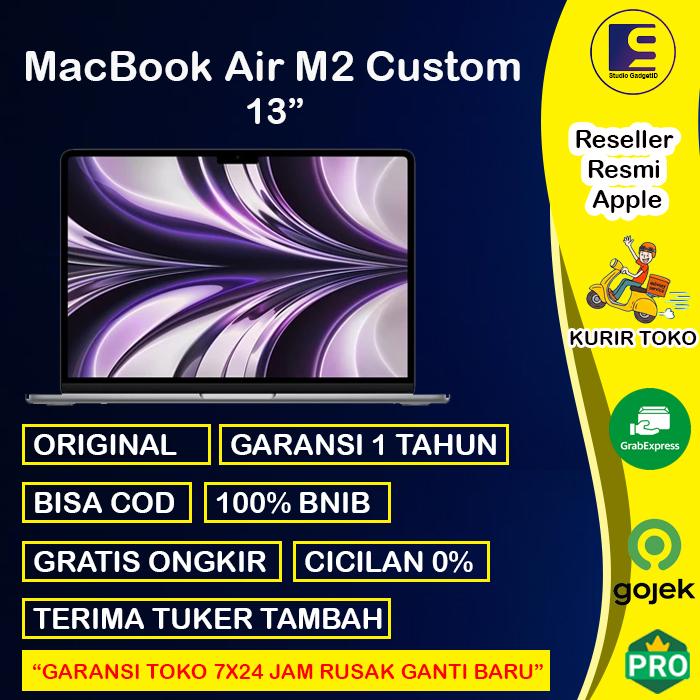 Gambar IBOX MacBook Air M2 Custom 13" SSD 1TB 512GB 256GB Ram 16GB CTO Grey - 10CORE 16/256GB, SILVER dari Studio Gadgetid undefined Tokopedia