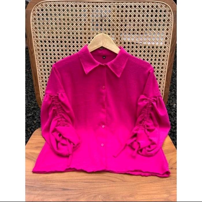 Gambar Crystal Blouse Jumbo Atasan Wanita Big Size - Fuchia, XXXL dari KIMS-Shop_NEW undefined Tokopedia