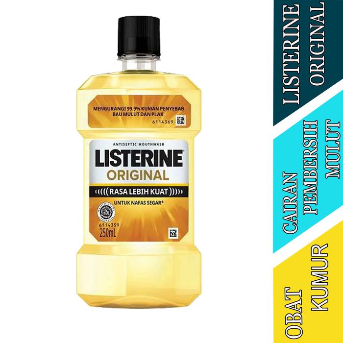 Gambar Cairan Pembersih Mulut - Listerine - Obat Kumur - 250ml - ORIGINAL dari SUPERGORUHAM undefined Tokopedia