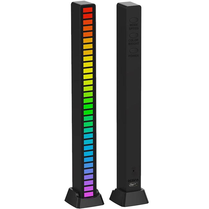 Gambar Lampu LED RGB Music Sound Control Rhythm Decoration Light USB 32 LED - Hitam dari Devro undefined Tokopedia
