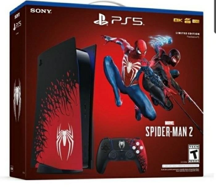 Ps5 Console Marvels Spiderman Limited Edition Bundle Disc Edition