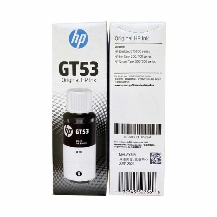 Gambar Tinta original HP GT53/GT52 ALL VARIANT - Hitam dari INDEXINDO oLShop undefined Tokopedia