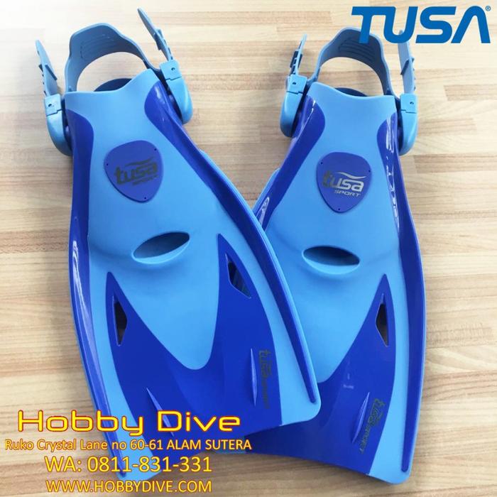 Gambar TUSA O.H. SNORKEL LONG BLADE - UF-21 - Alat Diving Snorkeling Fin - Biru dari HOBBY DIVE undefined Tokopedia