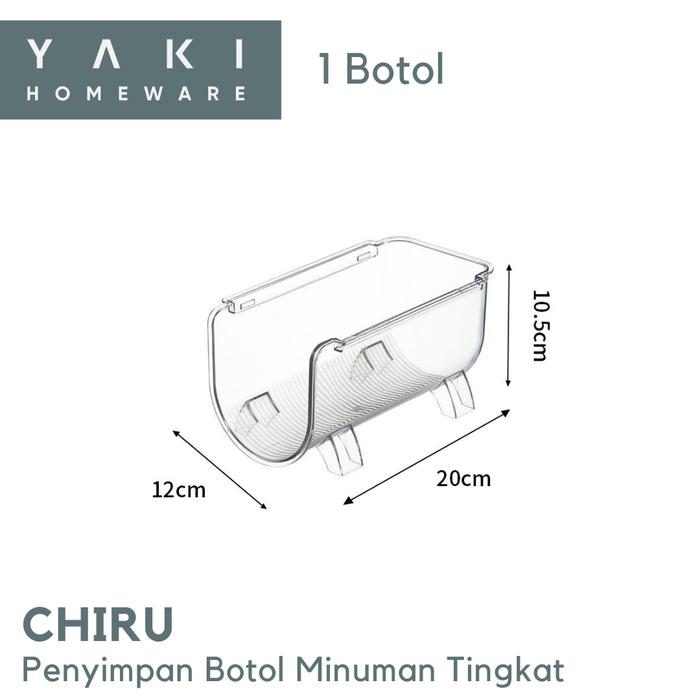 Gambar 【YAKI】Rak Botol Tumblr Transparan Tempat Organizer Botol Minum Akrilik - 1 Botol dari Yaki Home Living undefined Tokopedia