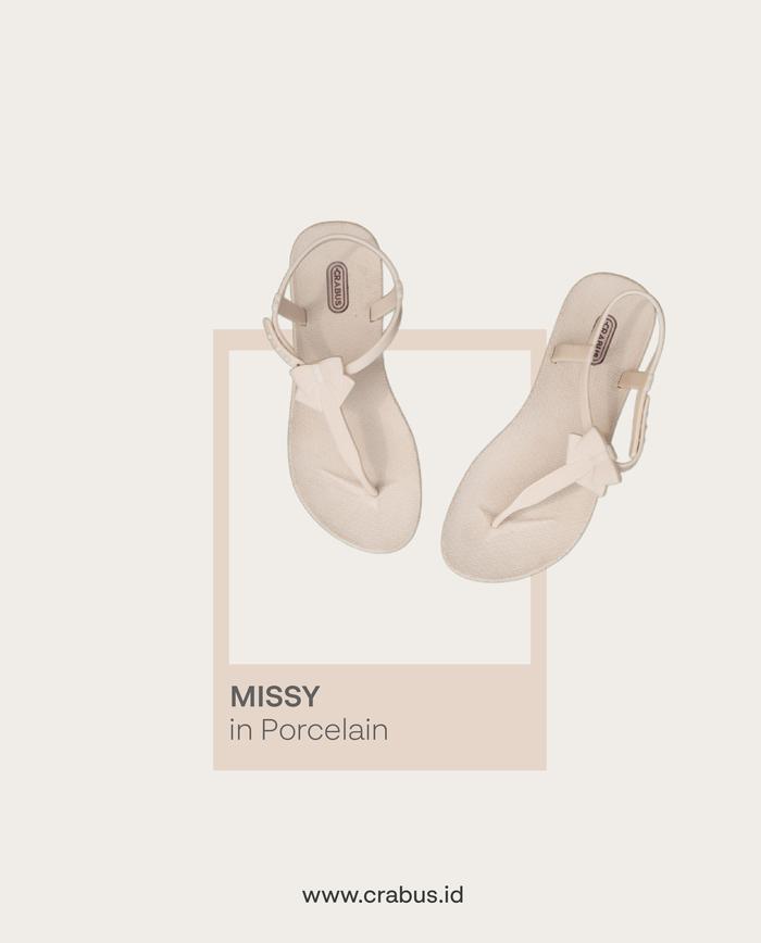 Gambar Sendal Wanita Crabus MISSY - Porcelain, 36 dari CRABUS.ID undefined Tokopedia