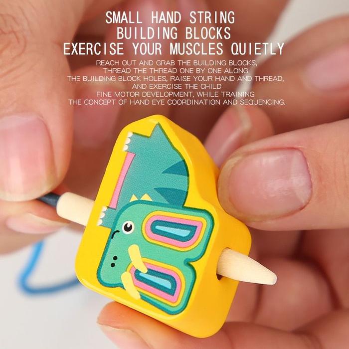 Jual Mainan Kayu Edukasi Anak Meronce 3d Wooden Toy Sensory Play ...