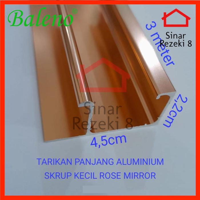 Gambar Tarikan Profil Aluminium ROSE GOLD MIRROR GP 30 36 Handle Lis Edging dari Sinar Rezeki 8 undefined Tokopedia