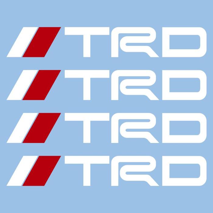 Gambar Sticker Aksesoris Velg Mobil TRD - Putih Merah, ring 16 dari Diskon Termurah Sticker Shop undefined Tokopedia