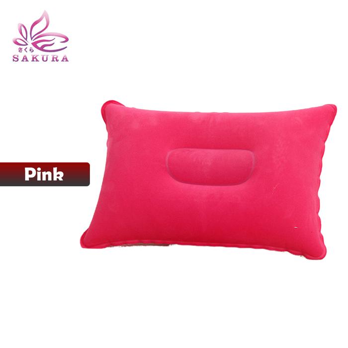 Gambar Bantal Angin Mini Inflatable Ringan Bentuk Persegi - SOSOYO - Pink dari sosoyo undefined Tokopedia
