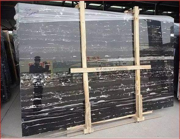 Gambar MARMER HITAM IMPORT CINA Marmer Nero Portoro dari vaganza marmer undefined Tokopedia