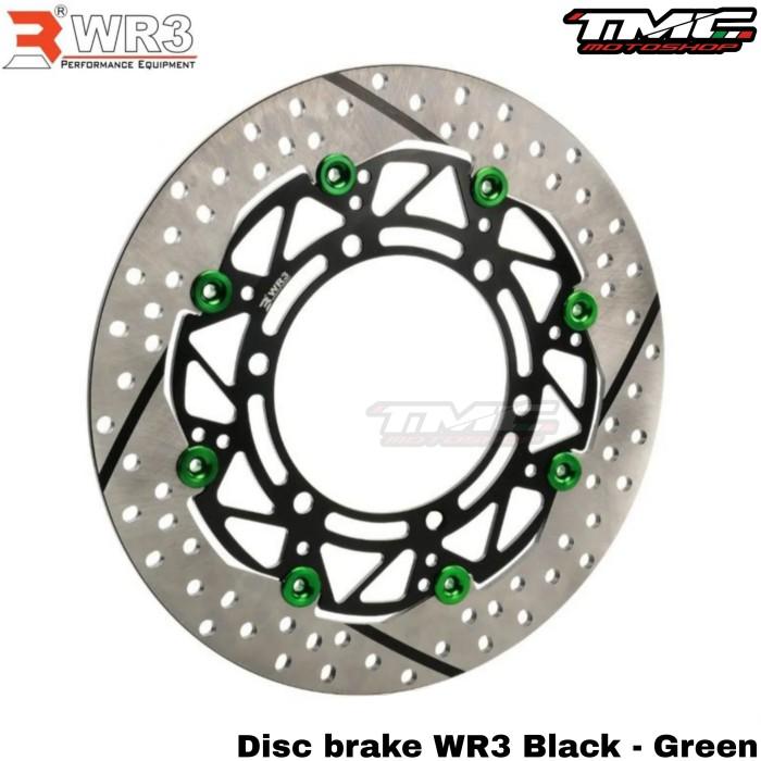 Gambar Piringan cakram disk disc brake Xmax250 Xmax by WR3 - Black - green dari TMC Motoshop undefined Tokopedia