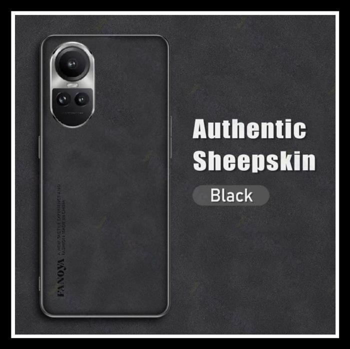 Gambar Oppo Reno 10 5G / Reno10 Pro 5G Fanoya Nappa Original Hard Case Casing - HITAM., OPPO RENO 10 5G dari Original Shop Nillkin undefined Tokopedia