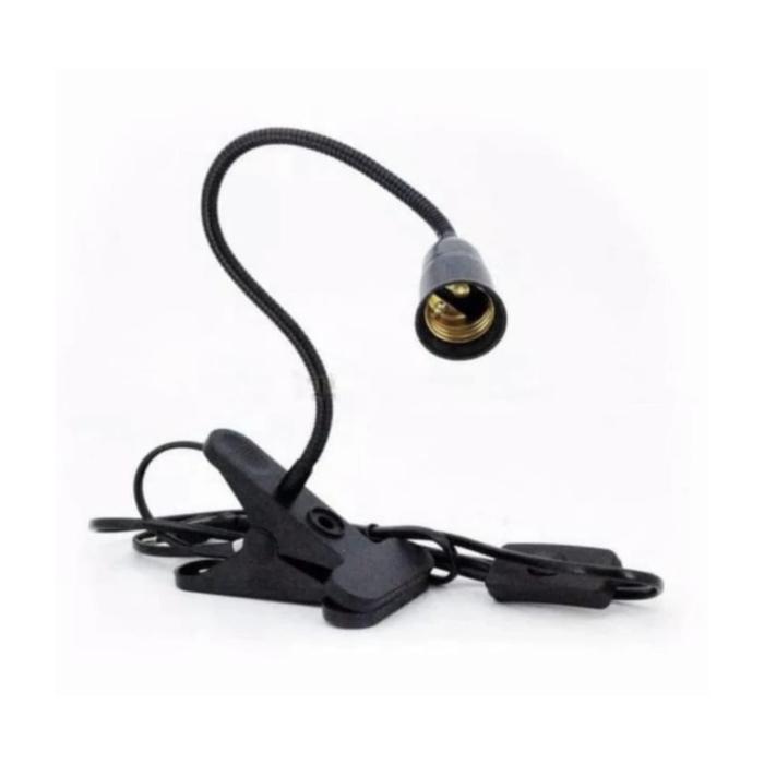 Gambar Lampu jepit flexible fitting e27 / lampu belajar - HITAM FLEXIBLE dari Subur Elektrikal undefined Tokopedia