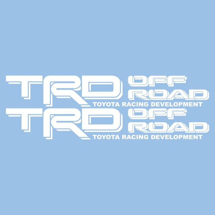Gambar Sticker Aksesoris Mobil TRD Off Road Toyota Racing Development - Putih, 46CM dari Diskon Termurah Sticker Shop undefined Tokopedia