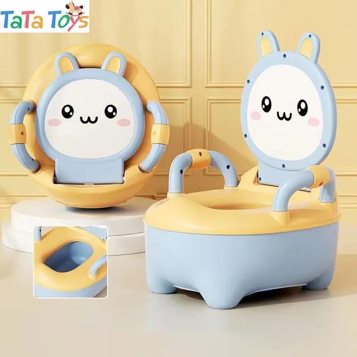Gambar Potty Chair Toilet training Anak tempat BAB trainer/ Travelling Potty - Bunny Blue dari TaTa Toyz undefined Tokopedia
