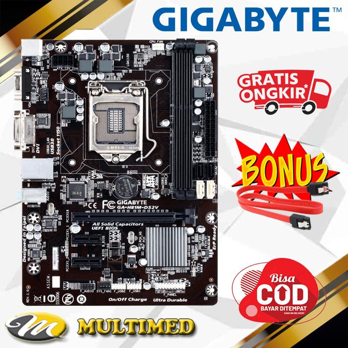 Gambar Motherboard Mobo Socket LGA 1150 H81 DDR3 Merk Gigabyte USB 3.0 - Garansi 2Minggu dari Multimed Computer undefined Tokopedia