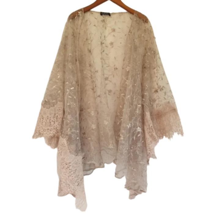 Gambar CARDIGAN  BROKAT OUTER KEBAYA BROKAT - Cream, L dari Ducirami Shop undefined Tokopedia