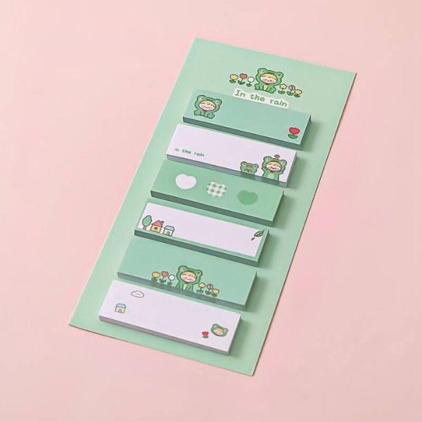 Gambar Sticky Note Lucu Tempelan Notes Memo Pad Kertas Catatan 120 Lembar - Hijau dari Mynoona Toona undefined Tokopedia