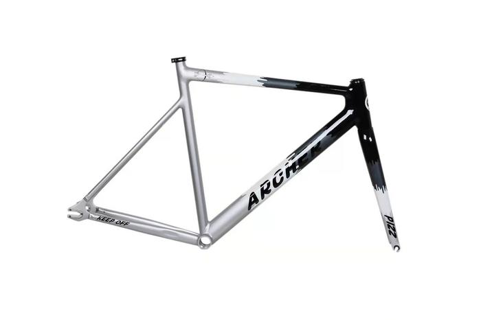 Gambar Pizz Archer Frame Set Frameset 700c Sepeda Fixie Fixed Gear Track Bike - BLK-SLVR (S) dari SEPEDANYA undefined 4 Tokopedia